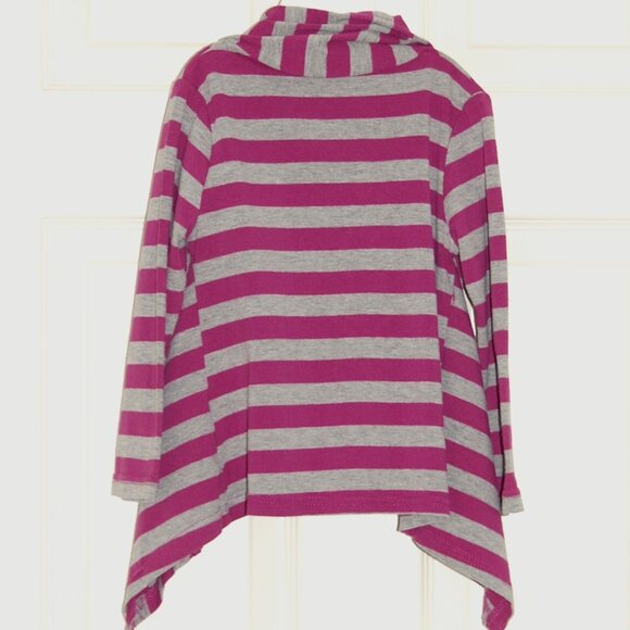 Poof! Shawl Neck Jersey Cotton Top, Girls Size 4T - Picture 2 of 9